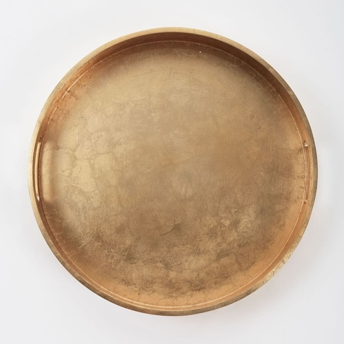 Lacquer Wood Trays - Round, White