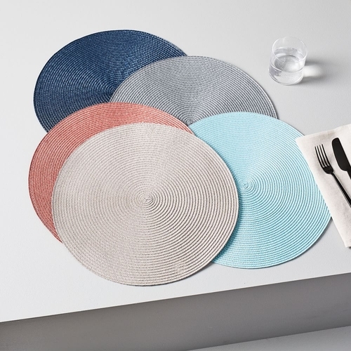 Round Woven Placemats (Set of 2)