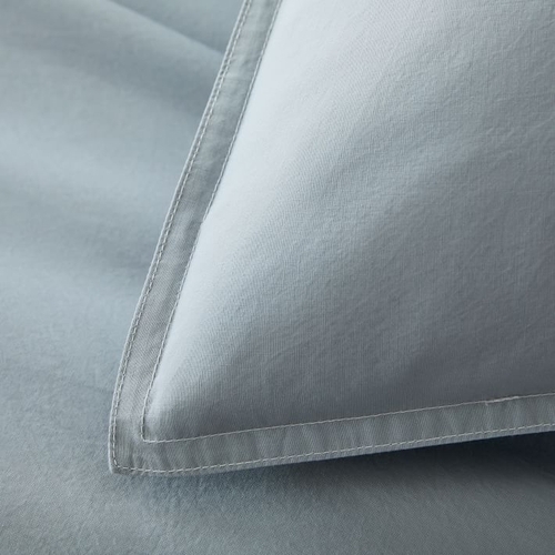 Organic Washed Cotton Duvet, Arctic Blue