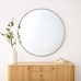 Metal Frame Round Mirror