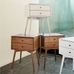Mid-Century Solid Wood Nightstand (17.5")