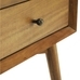 Mid-Century Solid Wood Nightstand (17.5")