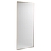 Metal Framed Floor Mirror, Antique Brass