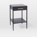 Metalwork Nightstand with Handle - Hot-Rolled Steel Finish