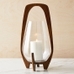 Mid-Century Café Wood Lanterns