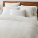 Jersey Linear Duvet Covers & Sham, White