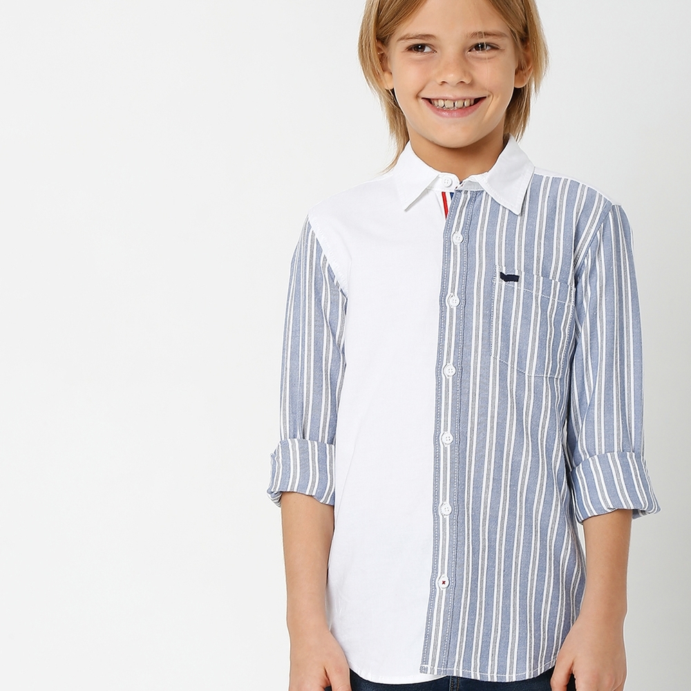 

Boys Len Jr Stripe IN Shirt