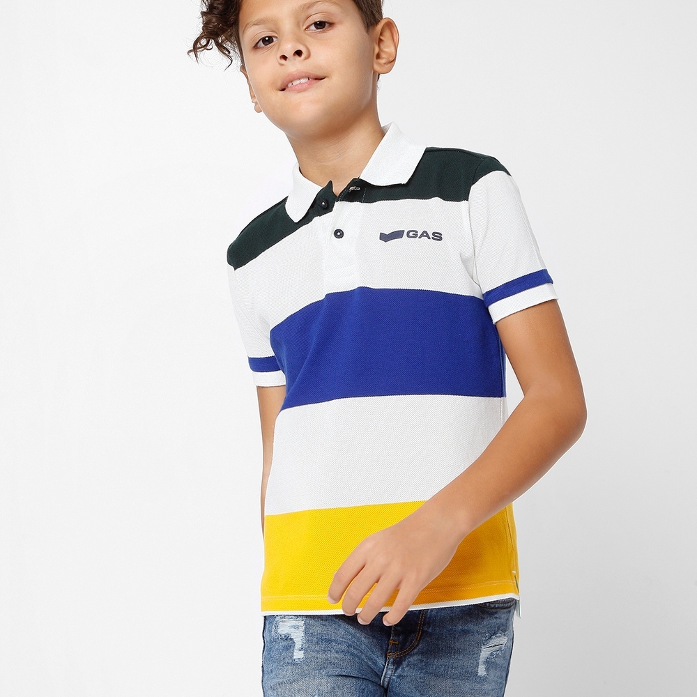 

Boys Ralph Jr Blanco Multi IN Polo