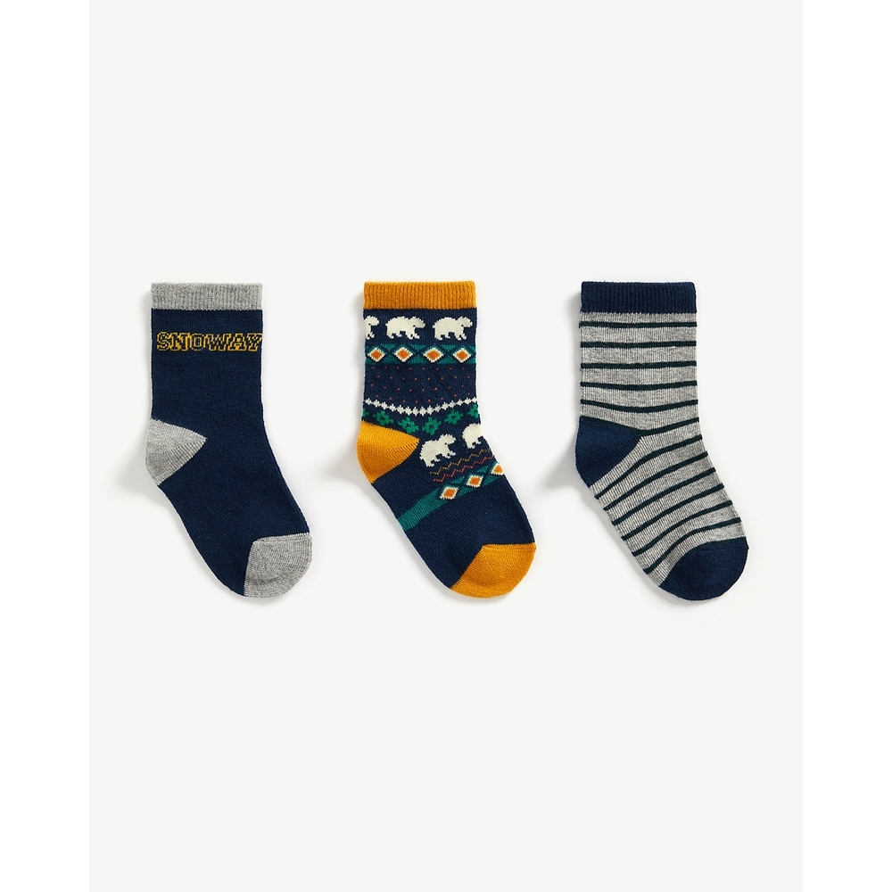 

Boys Socks Striped - Pack Of 3 - Multicolor