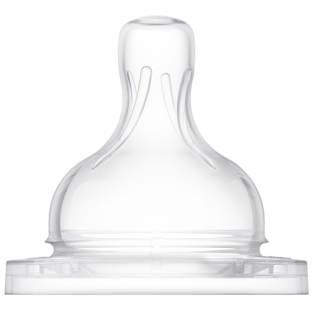 

Avent newborn 1 hole classic silicone teats translucent pack of 2