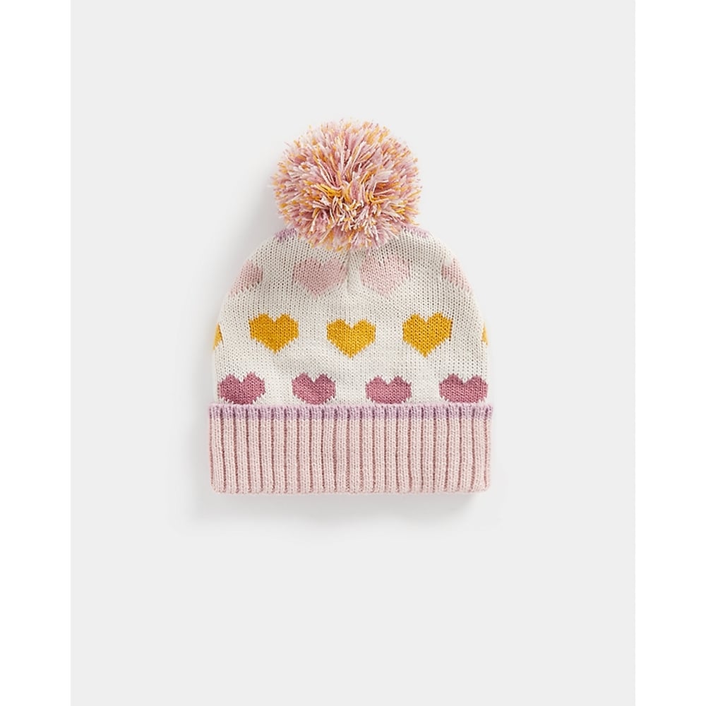 

Girls Beanie Pom-Pom Detailing-Multicolor