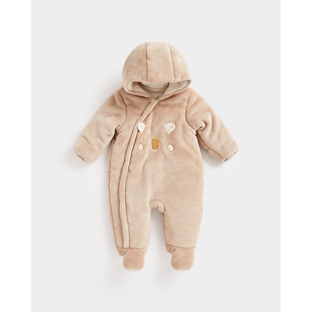 

Unisex Full Sleeves Snowsuit Hooded-Beige