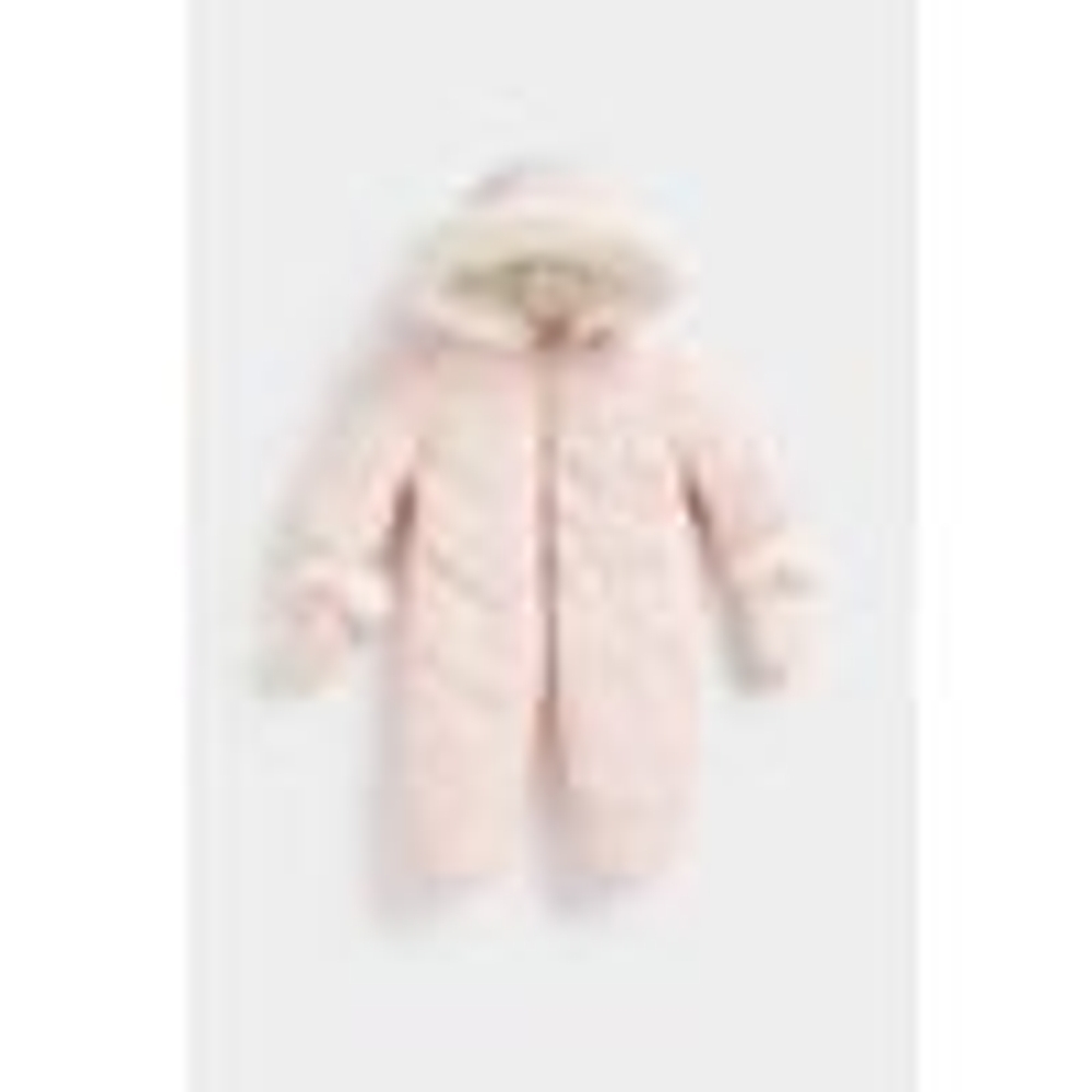 

Girls Full Sleeves Snowsuit -Pink