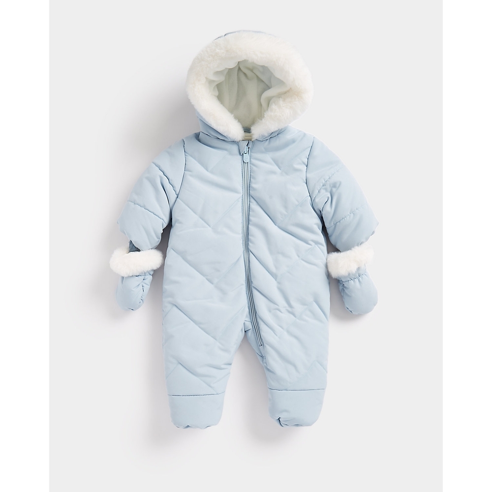 

Boys Full Sleeves Snowsuit -Blue