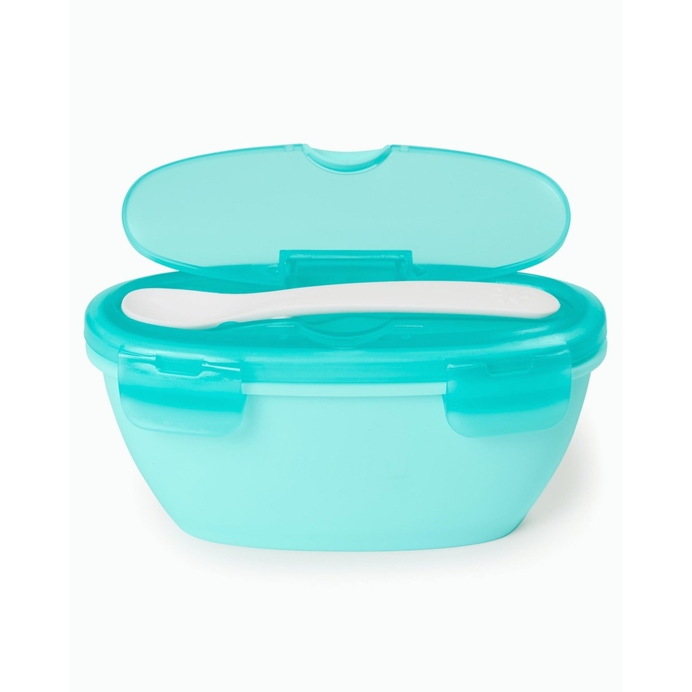 

Skip Hop Easy-Serve Travel Bowl - Spoon Weaning Accessory Teal