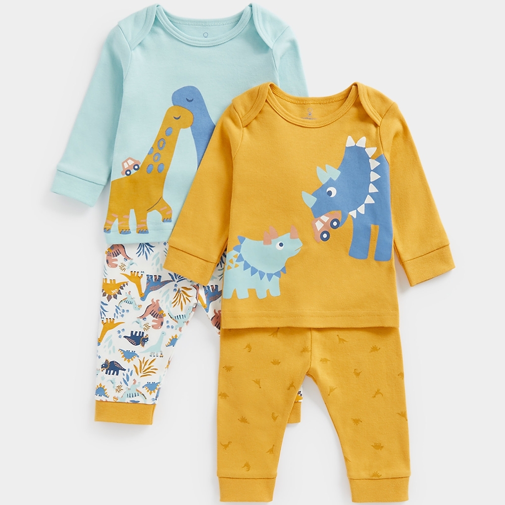 

Mothercare Boys Full Sleeves Dino deisgn Boy Pyjama-Pack of 2-Multi