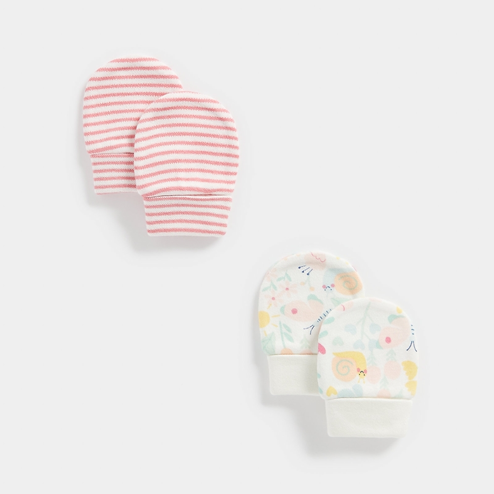

Mothercare Unisex Busy Garden Mitt-Pack of 2-Multi