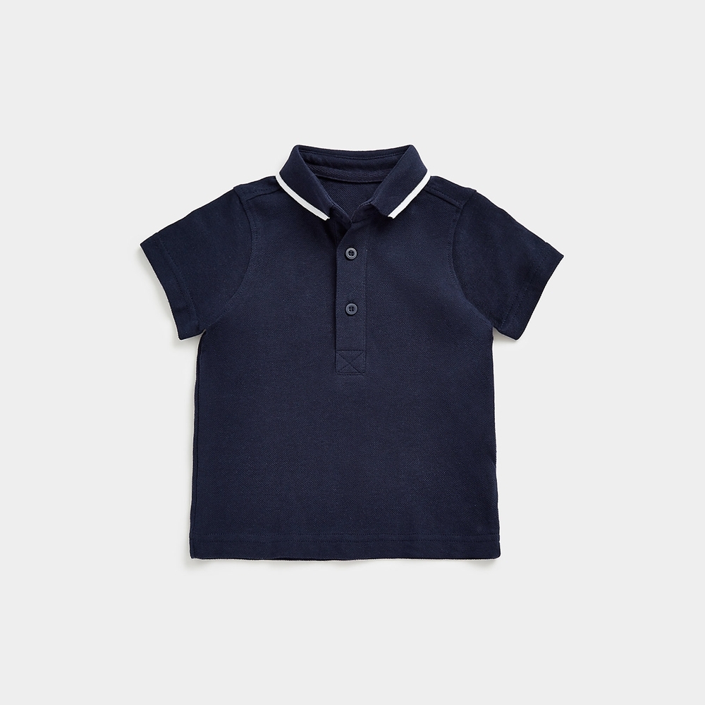 

Mothercare Boys Short Sleeves Polo -Navy