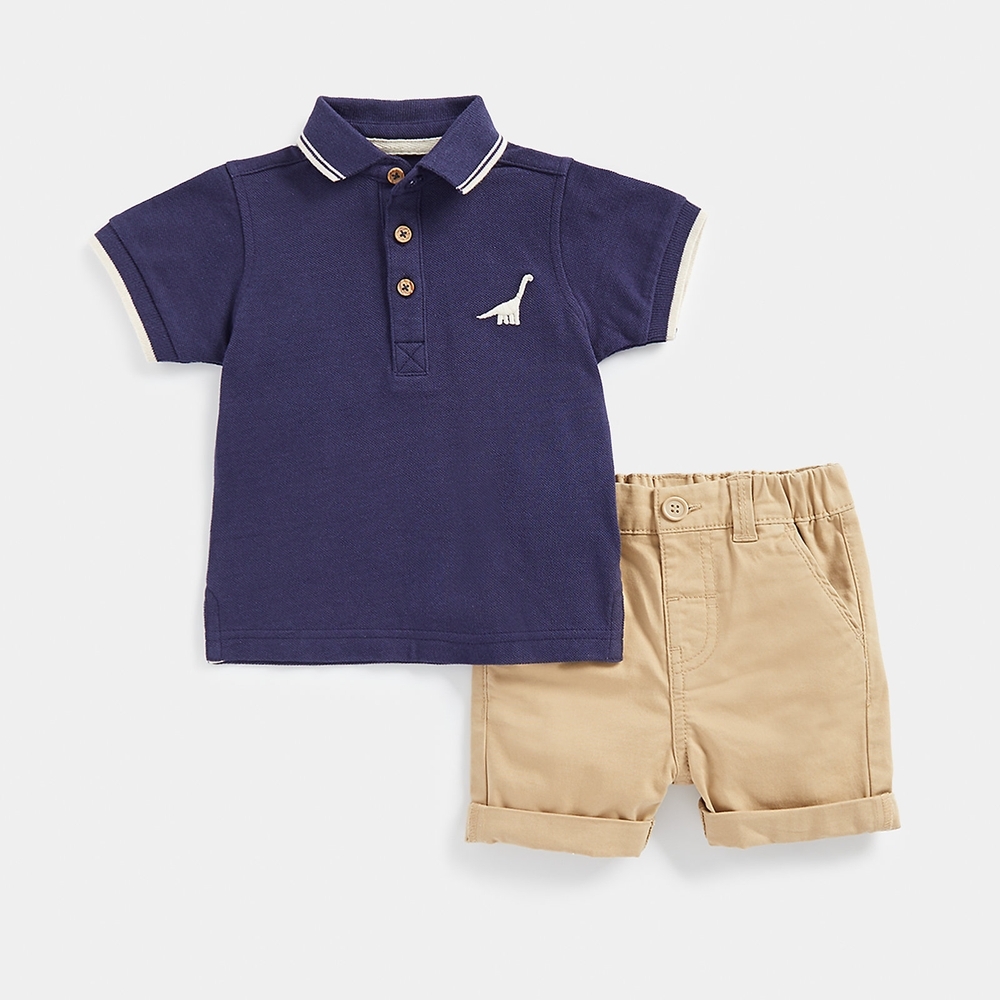 

Mothercare Boys Dino deisgn Shorts Set -Multi