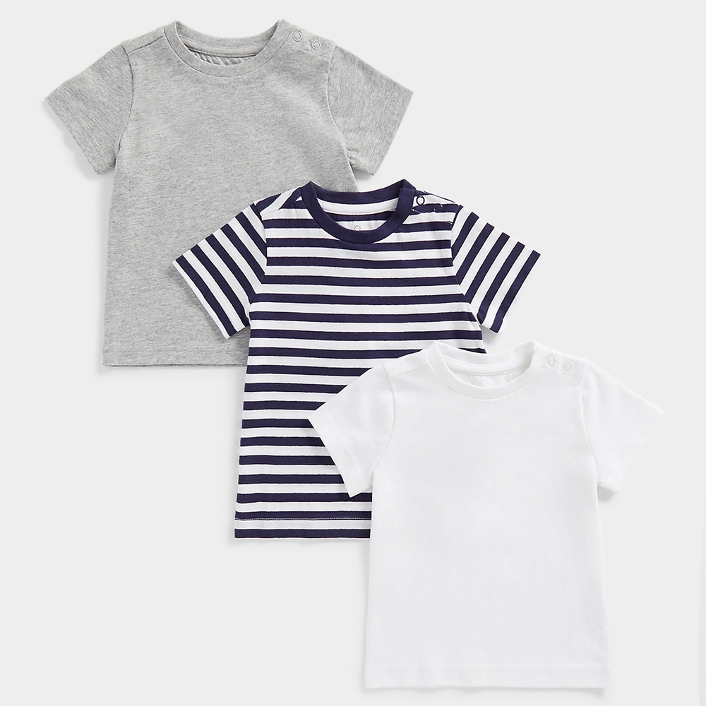 

Mothercare Boys Short Sleeves T-shirt-Pack of 3-Multi