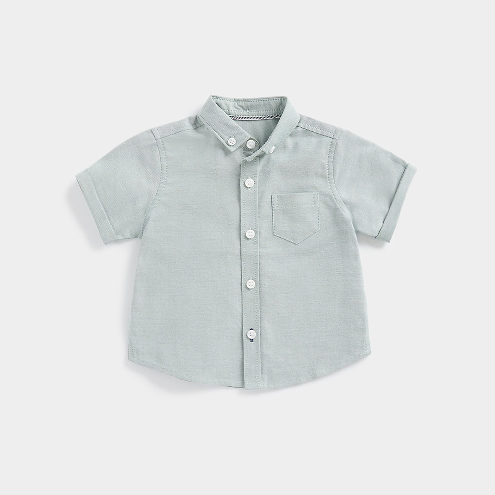 

Mothercare Boys Short Sleeves Shirt -Green