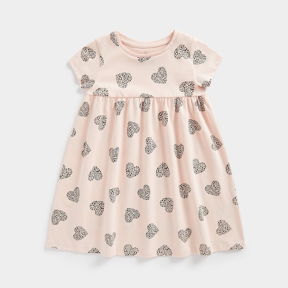 

Mothercare Girls Short Sleeves Casual Dress -Pink