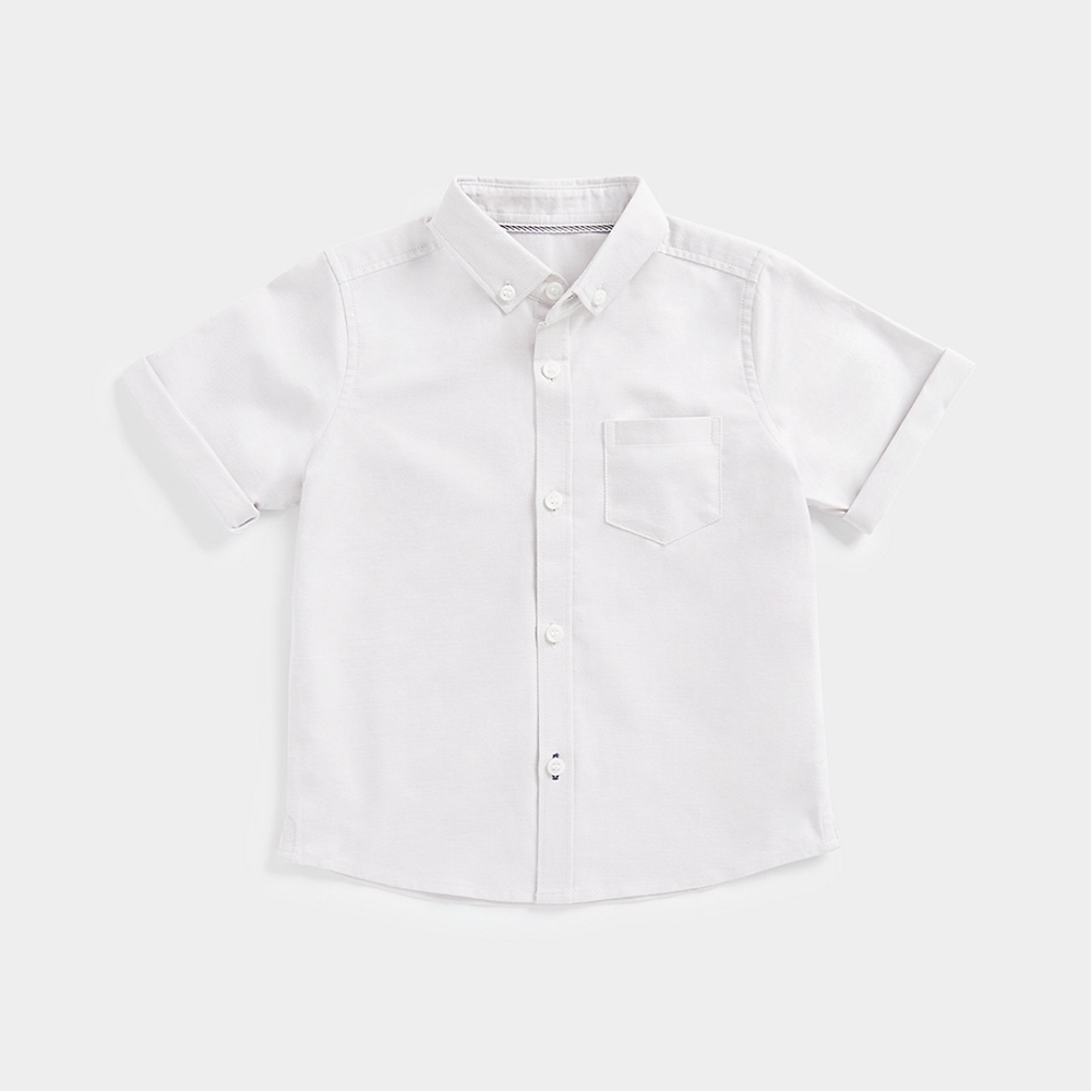 

Mothercare Boys Short Sleeves Shirt -Grey