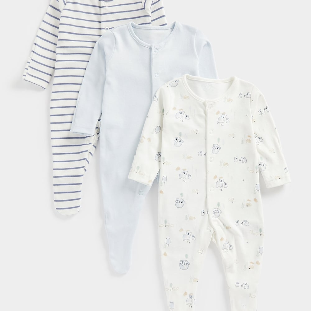 

Mothercare Unisex Full Sleeves My First Collection All In One-Pack of 3-Multi