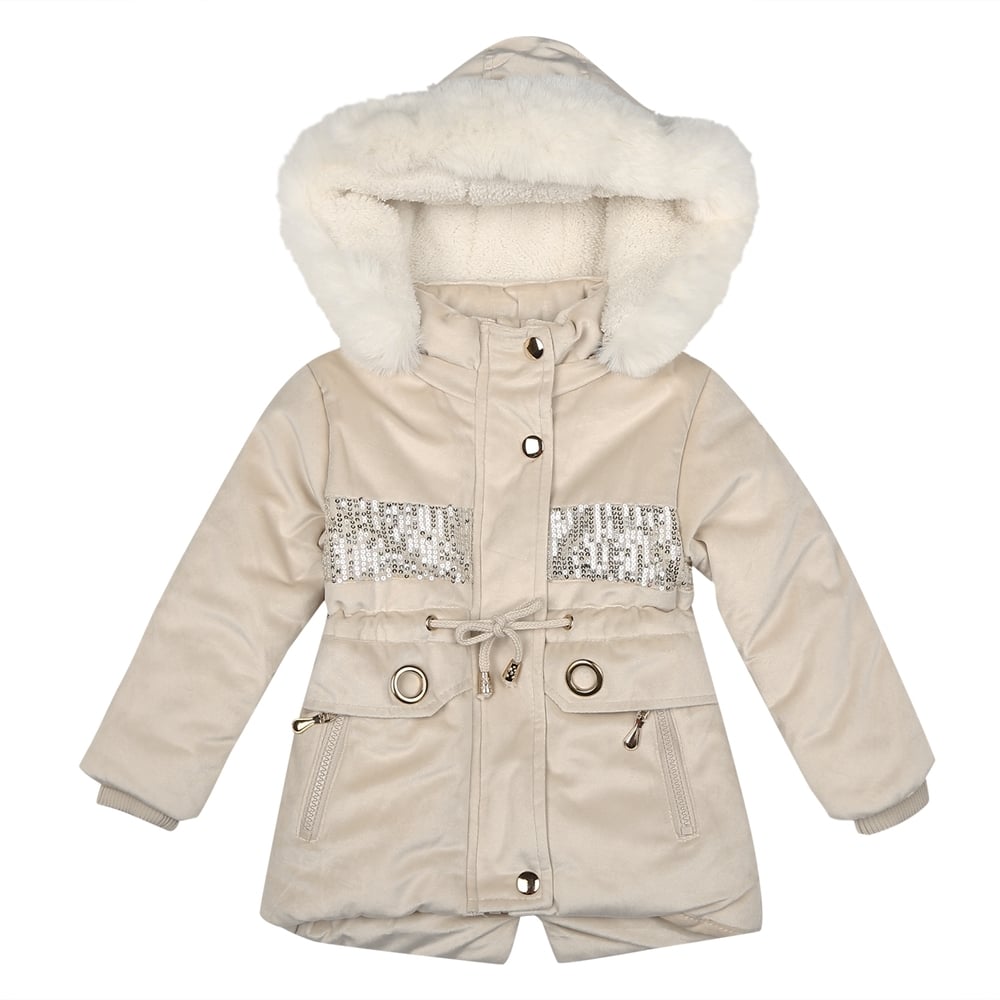 

Girls Full sleeves Jacket - Cream