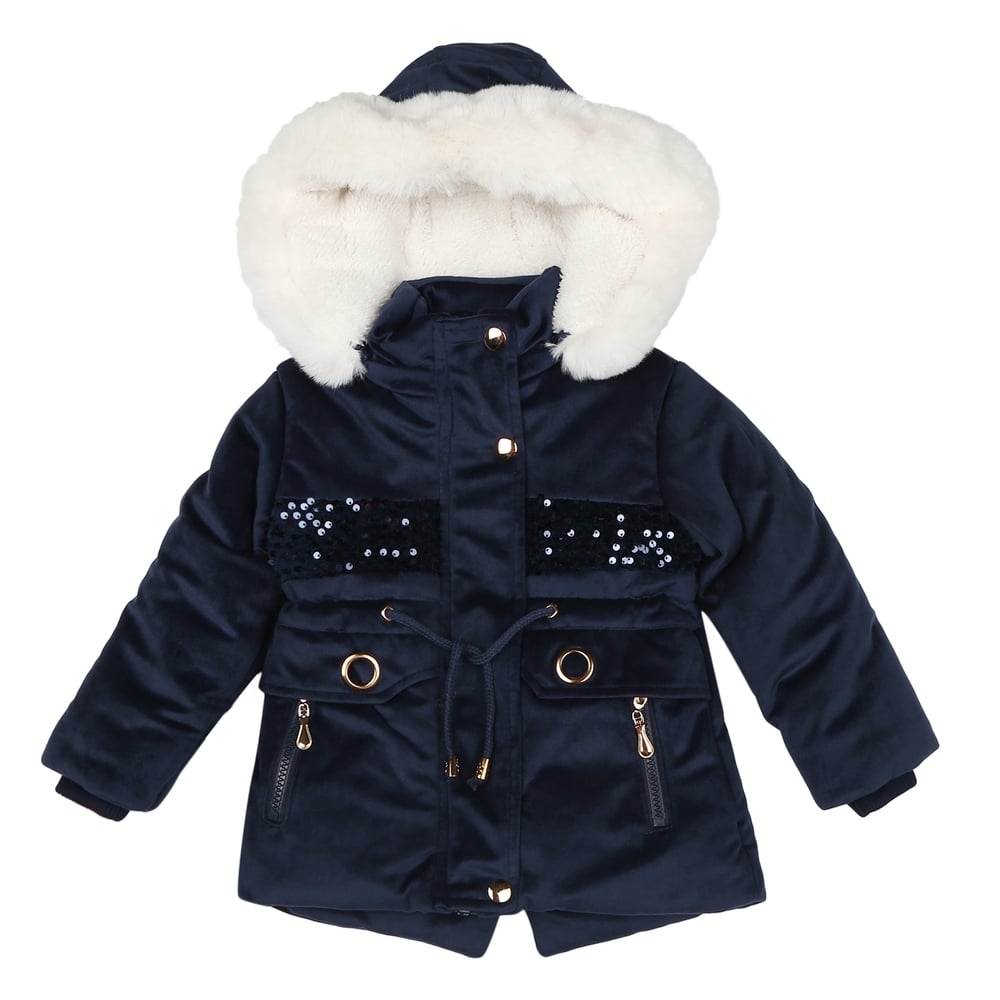 

Girls Full sleeves Jacket - Navy