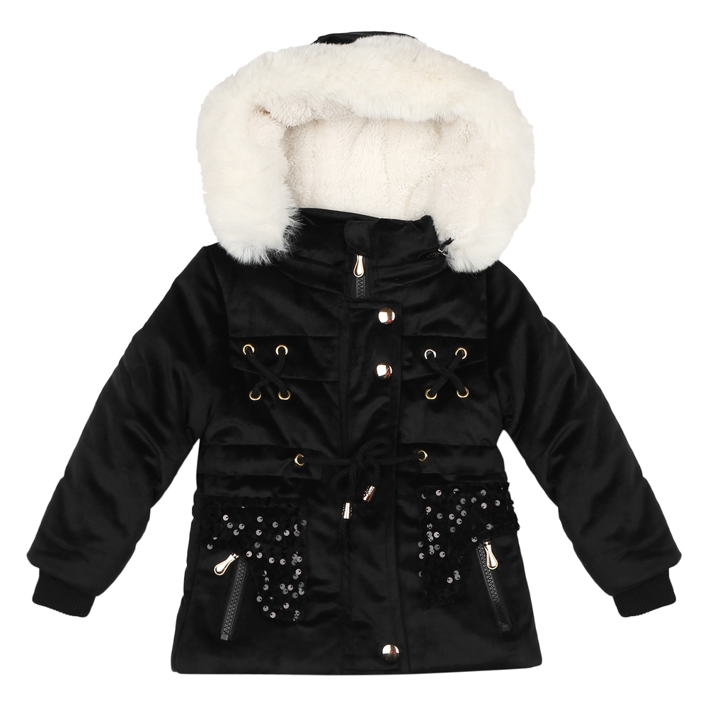 

Girls Full sleeves Jacket - Black