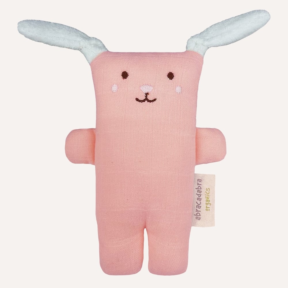 

Abracadabra Organics Collectible Bunny Cuddle Toy Pink