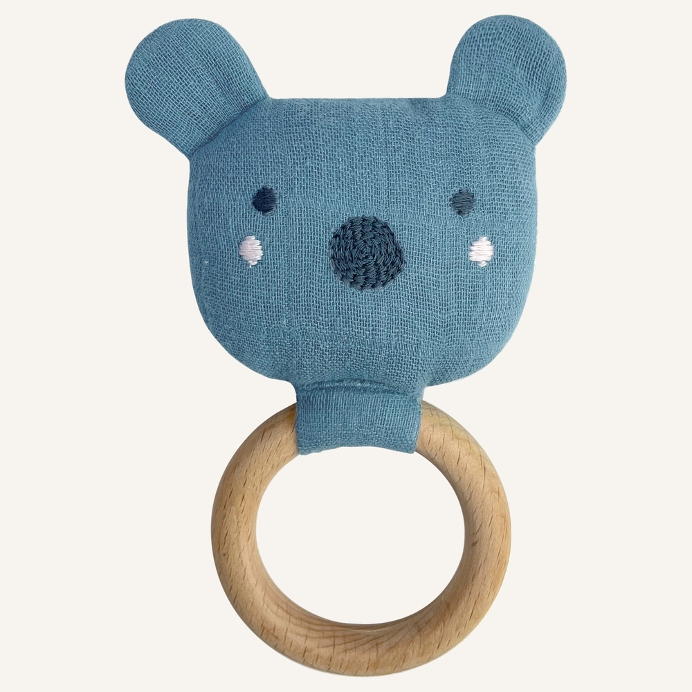 

Abracadabra Organics Collectible Koala Bear Teether Blue