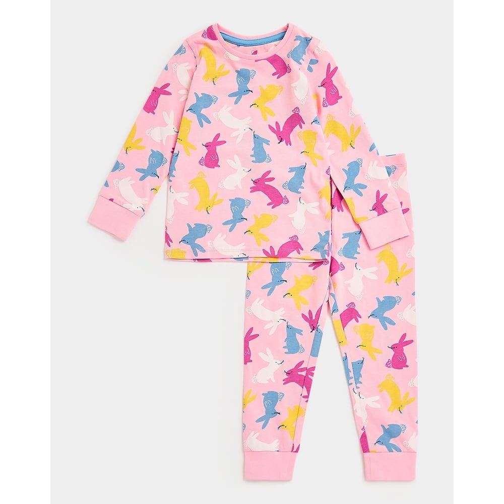 

Girls Full Sleeves Pyjama Set -Multicolor