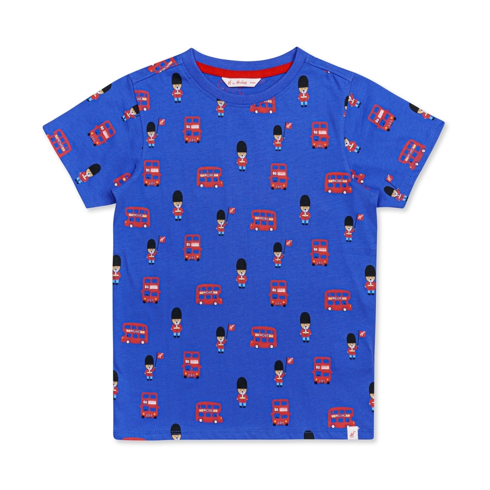 

h by hamleys boy's heritage tshirt- blue pack of 1