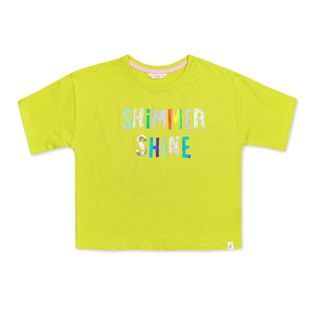 

h by hamleys girls all season t-shirt - yellow