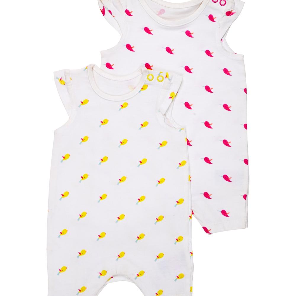 

Unisex Half Sleeves Rompers -Multicolor
