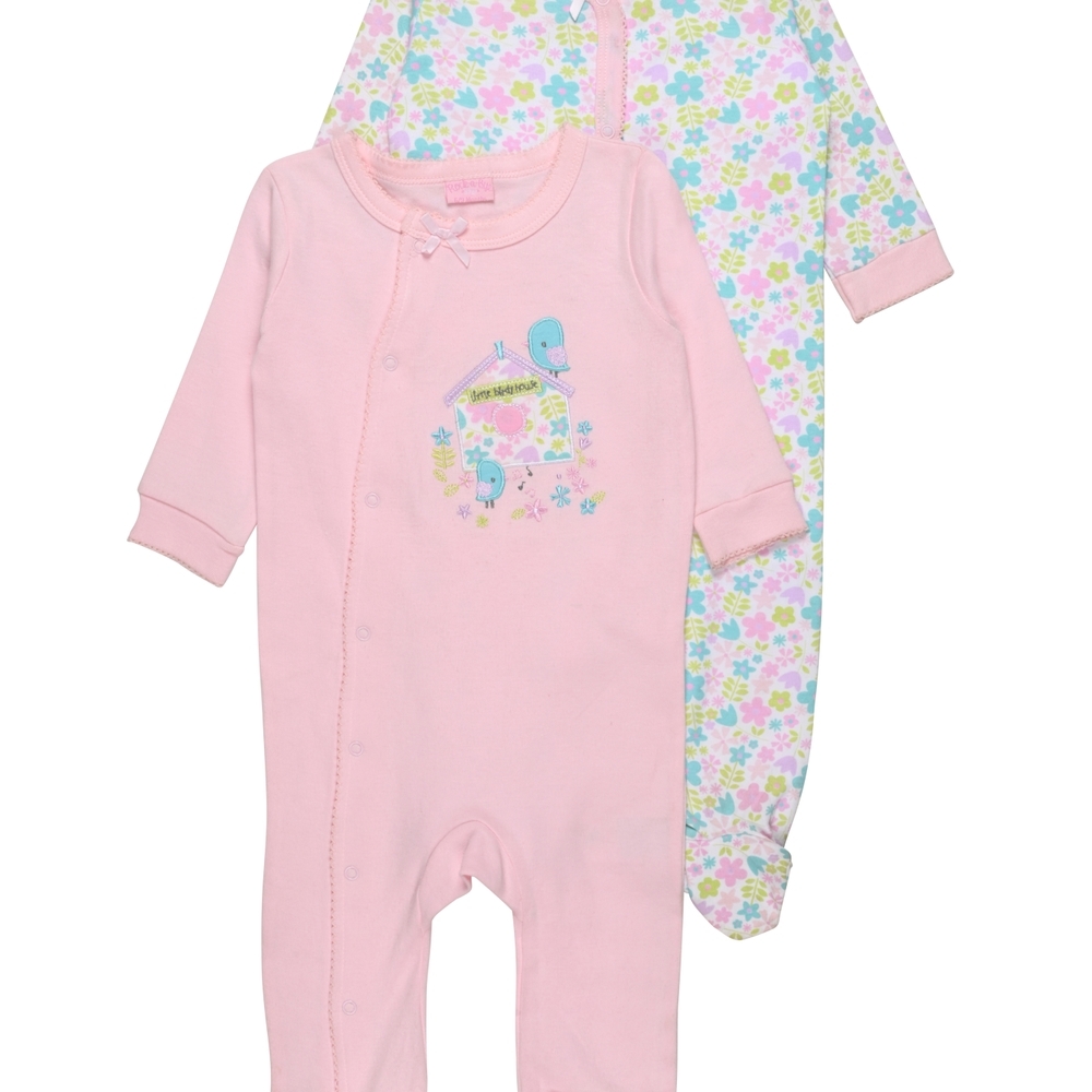 

Unisex Full Sleeves Sleepsuit -Pack of 2-Multicolor
