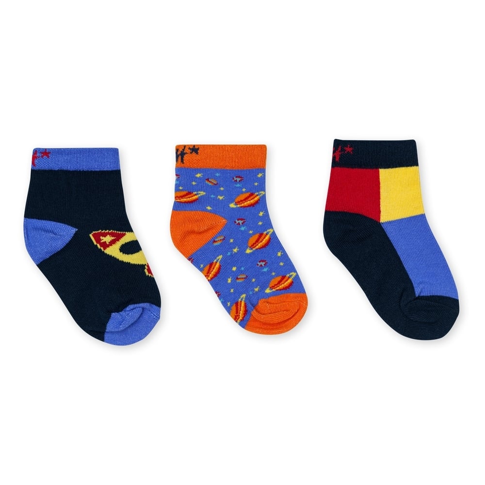 

H by Hamleys Boys 3pc Socks -Pack of 3-Multi