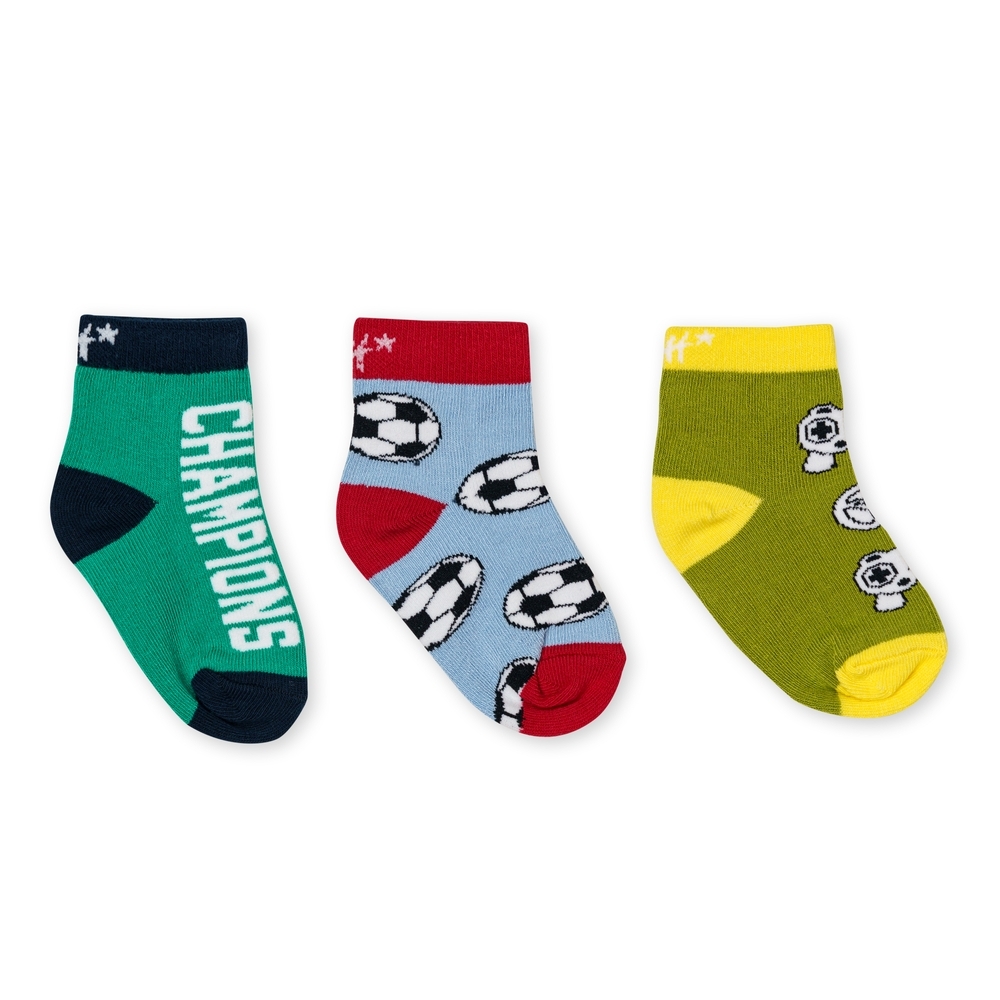 

H by Hamleys Boys 3pc Socks -Pack of 3-Multi
