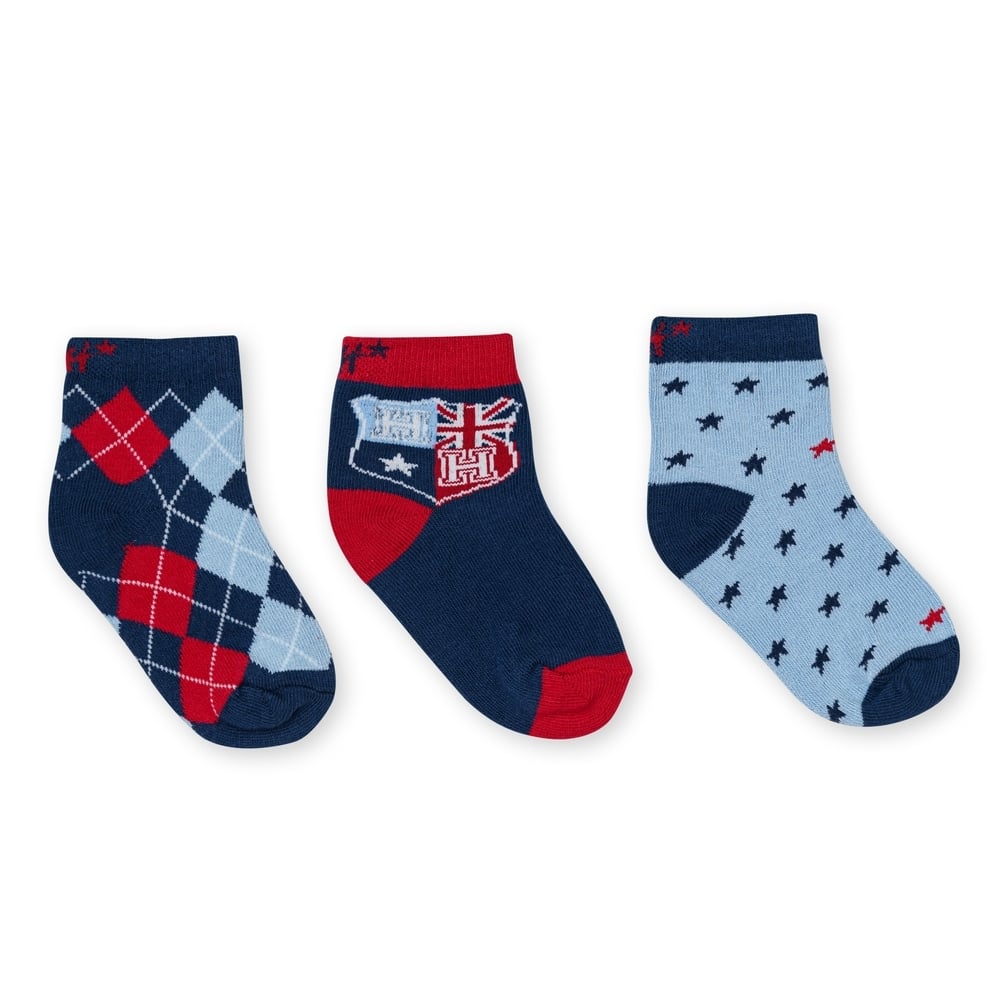 

H by Hamleys Boys 3pc Socks -Pack of 3-Multi