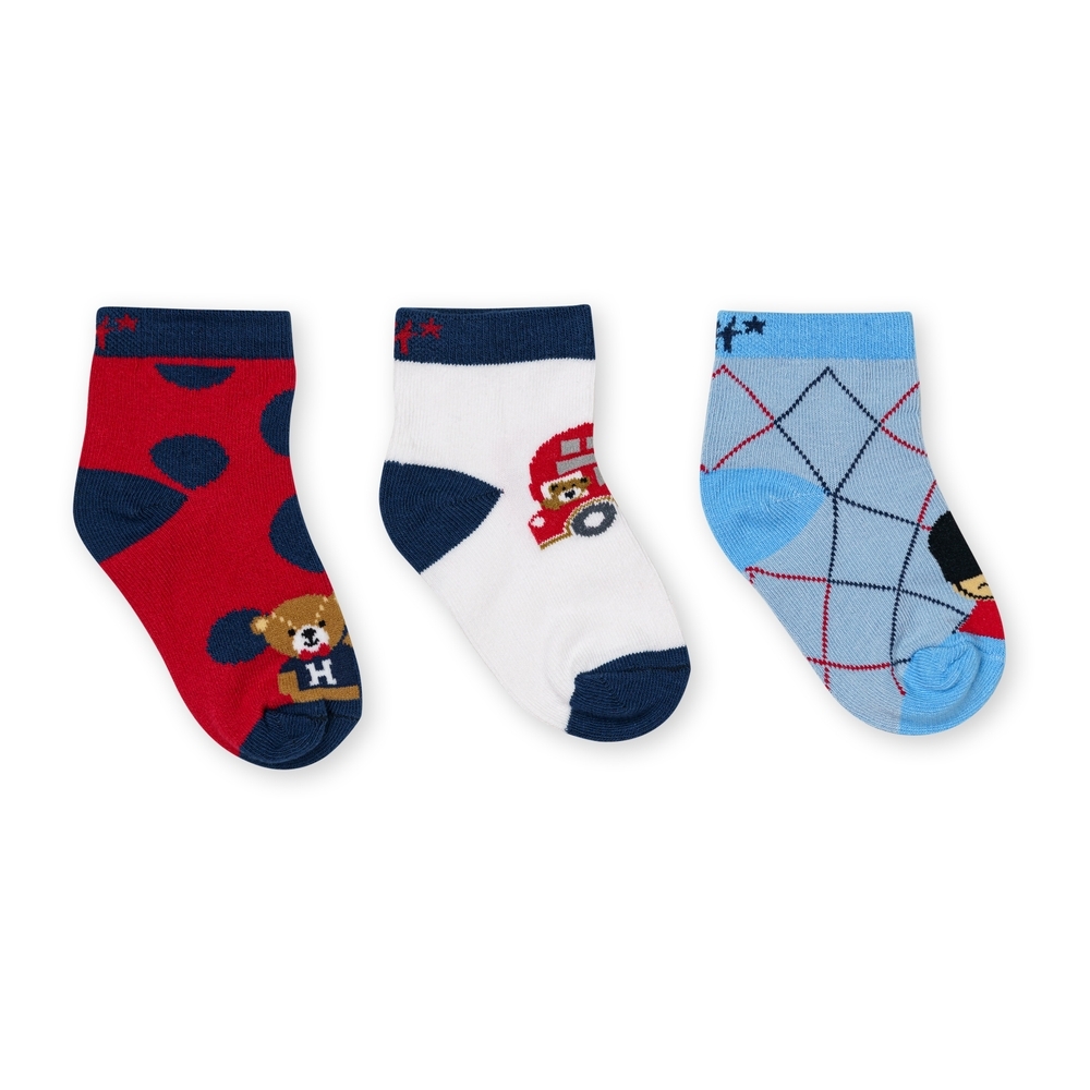 

H by Hamleys Boys 3pc Socks -Pack of 3-Multi