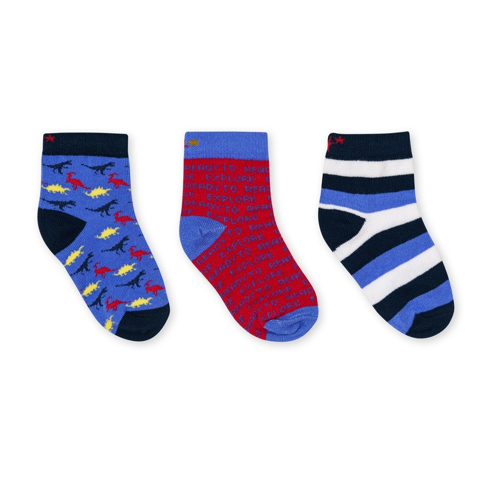 

H by Hamleys Boys 3pc Socks -Pack of 3-Multi