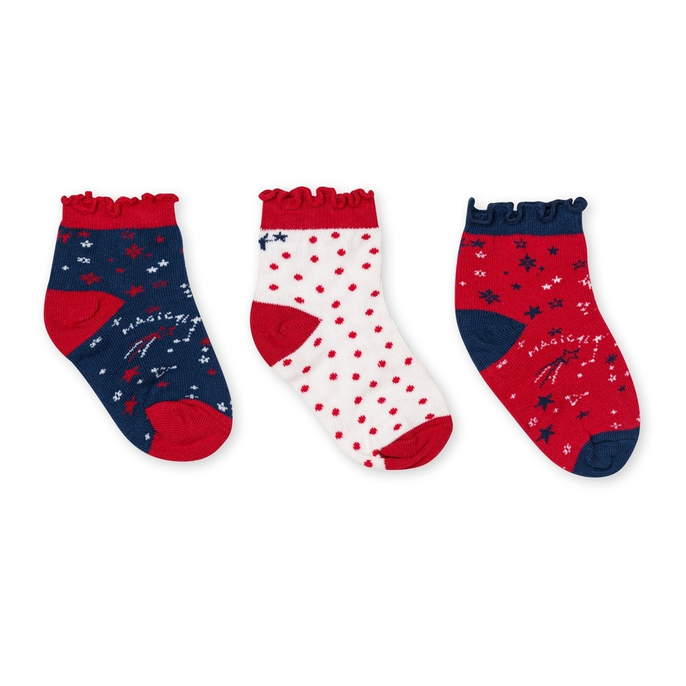 

H by Hamleys Girls 3pc Socks -Pack of 3-Multi