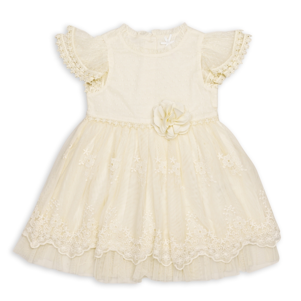 

H by Hamleys Girls Shot Sleeves Dresses -Pack of 1-WHITE