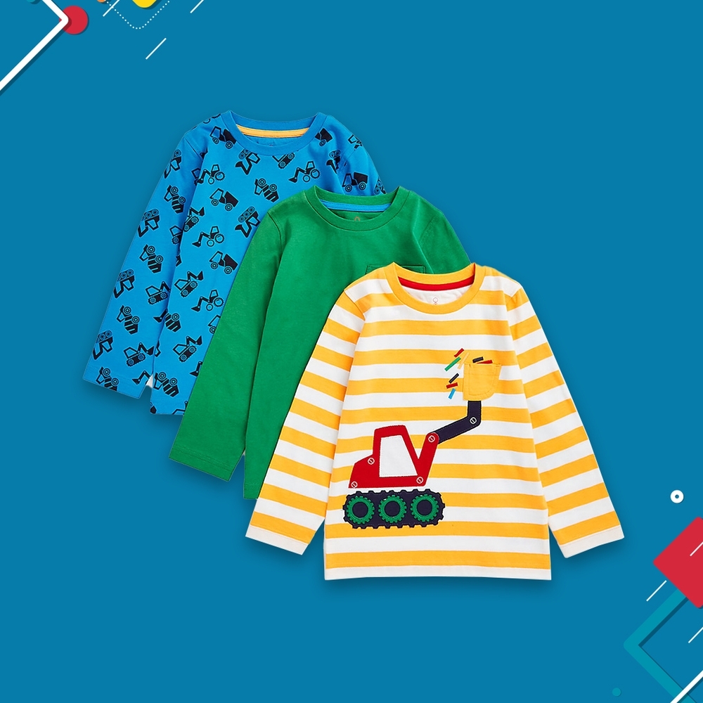 

Boys Full Sleeves T Shirts-Multicolor