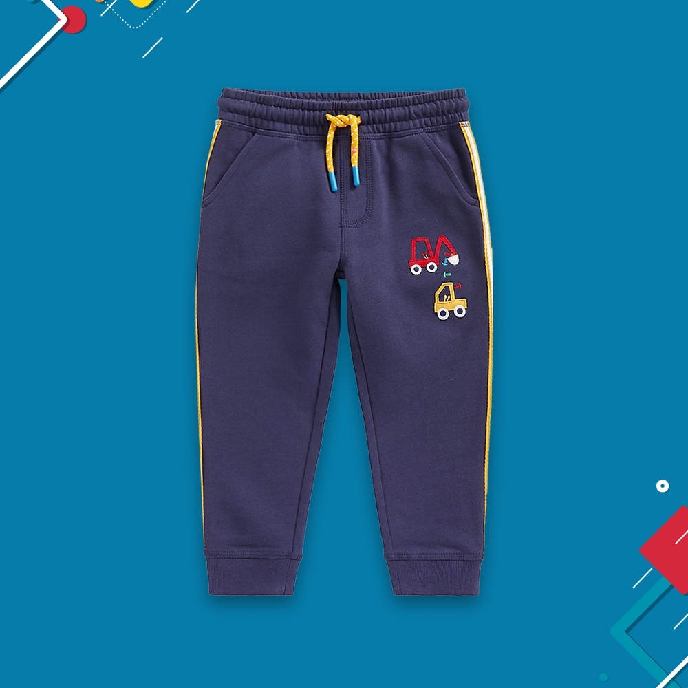 

Boys Jogger Side Strip-Blue