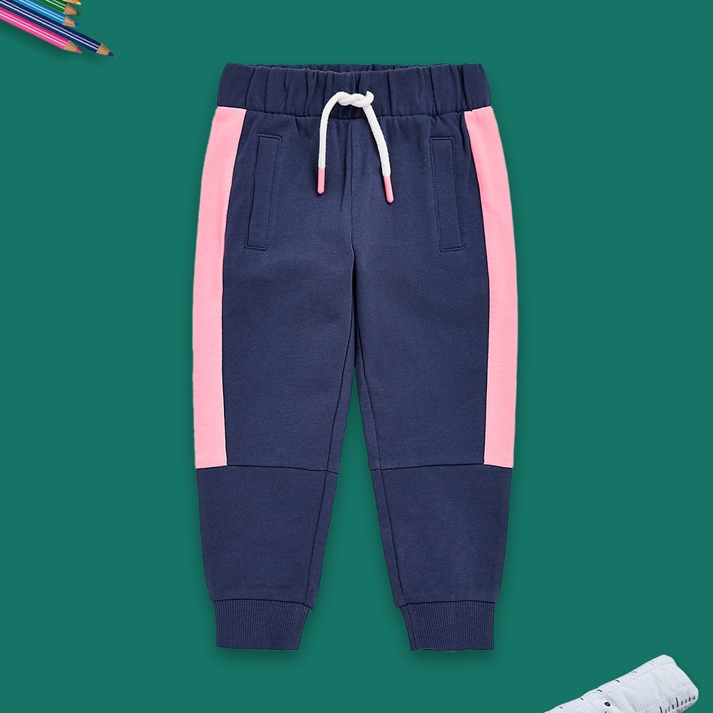 

Girls Joggers Side Stripe-Blue