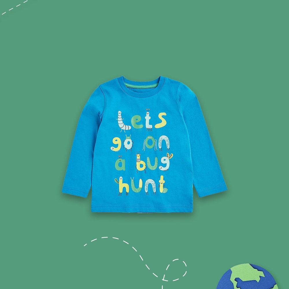 

Boys Full Sleeves T-shirt -Blue