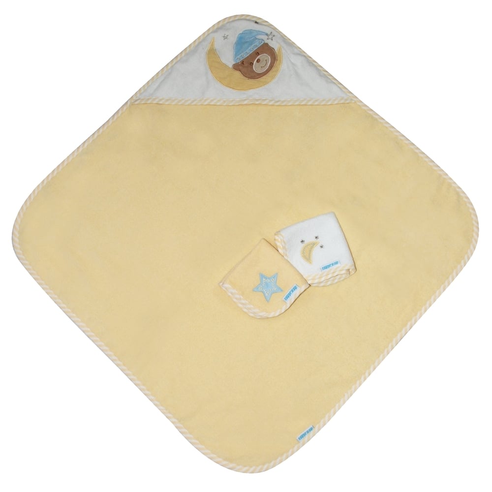 

Abracadabra naptime teddy hooded towel set yellow pack of 3